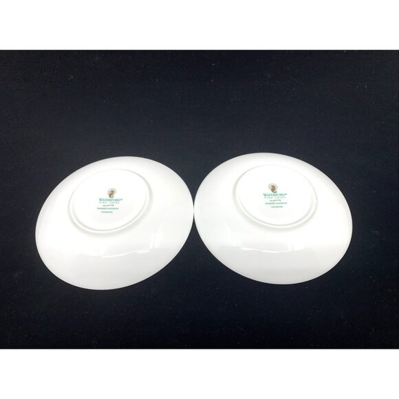 2 Waterford Kilbarry Platinum Cups and Saucers Footed Coffee Tea Fine Bone China - Picture 8 of 12